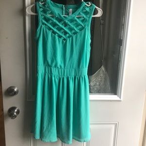 Teal dress